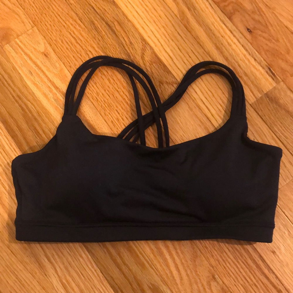 Gap Fit Navy Small Criss Cross sports bra